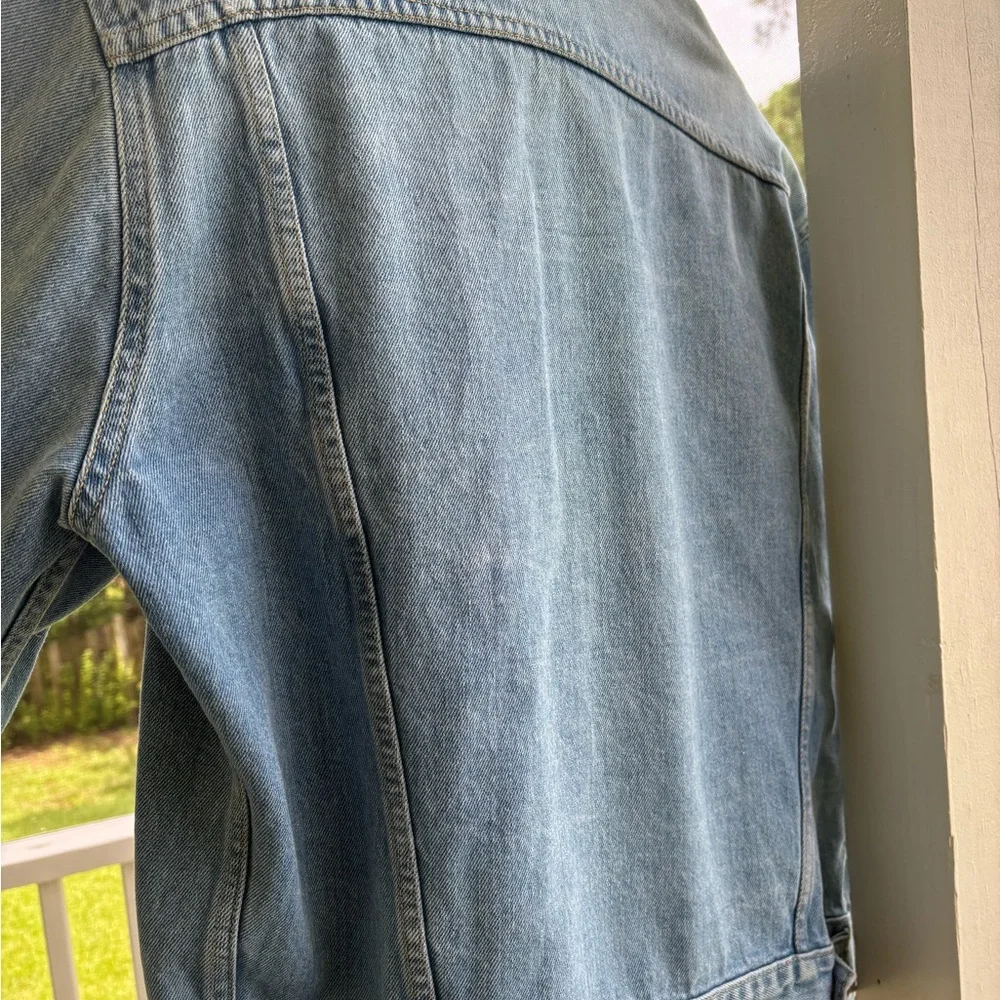 1989 VINTAGE XL Marciano Guess Light Blue Denim jacket - Picture 6 of 8
